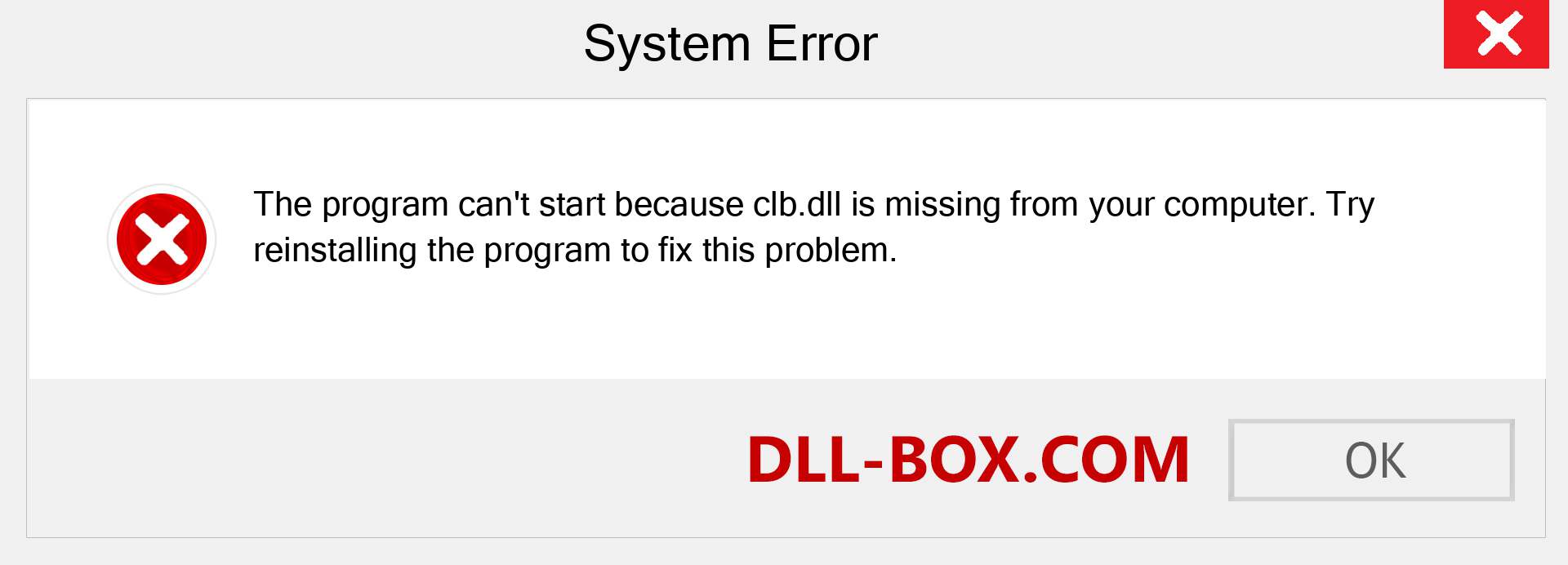  clb.dll file is missing?. Download for Windows 7, 8, 10 - Fix  clb dll Missing Error on Windows, photos, images